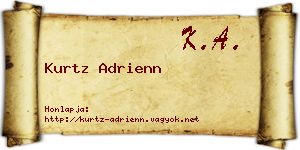 Kurtz Adrienn névjegykártya